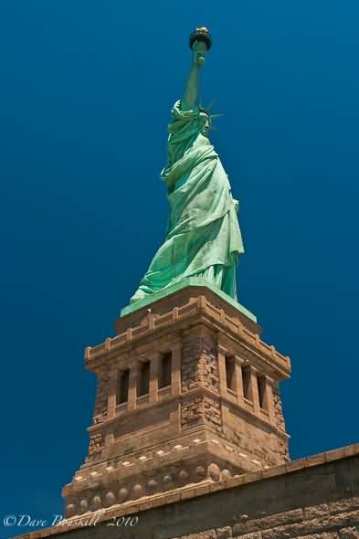 A Different Angle Of Statue Of Liberty