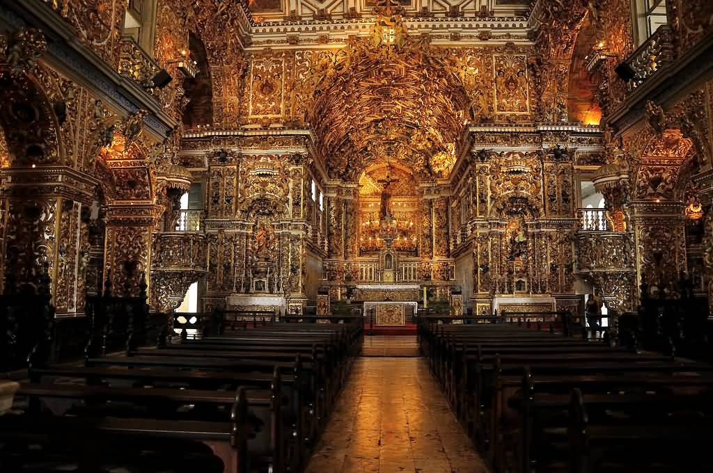 Adorable Inside View Of Sao Francisco Church