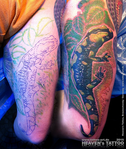 Amazing Salamander Tattoos