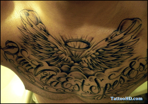 Awesome Latino Tattoo On Chest For Men