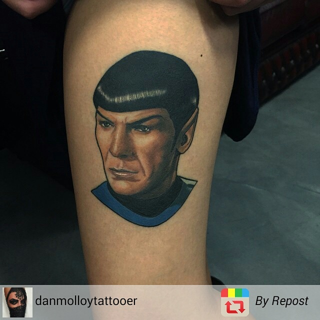 Awesome Spock Of Star Trek Tattoo