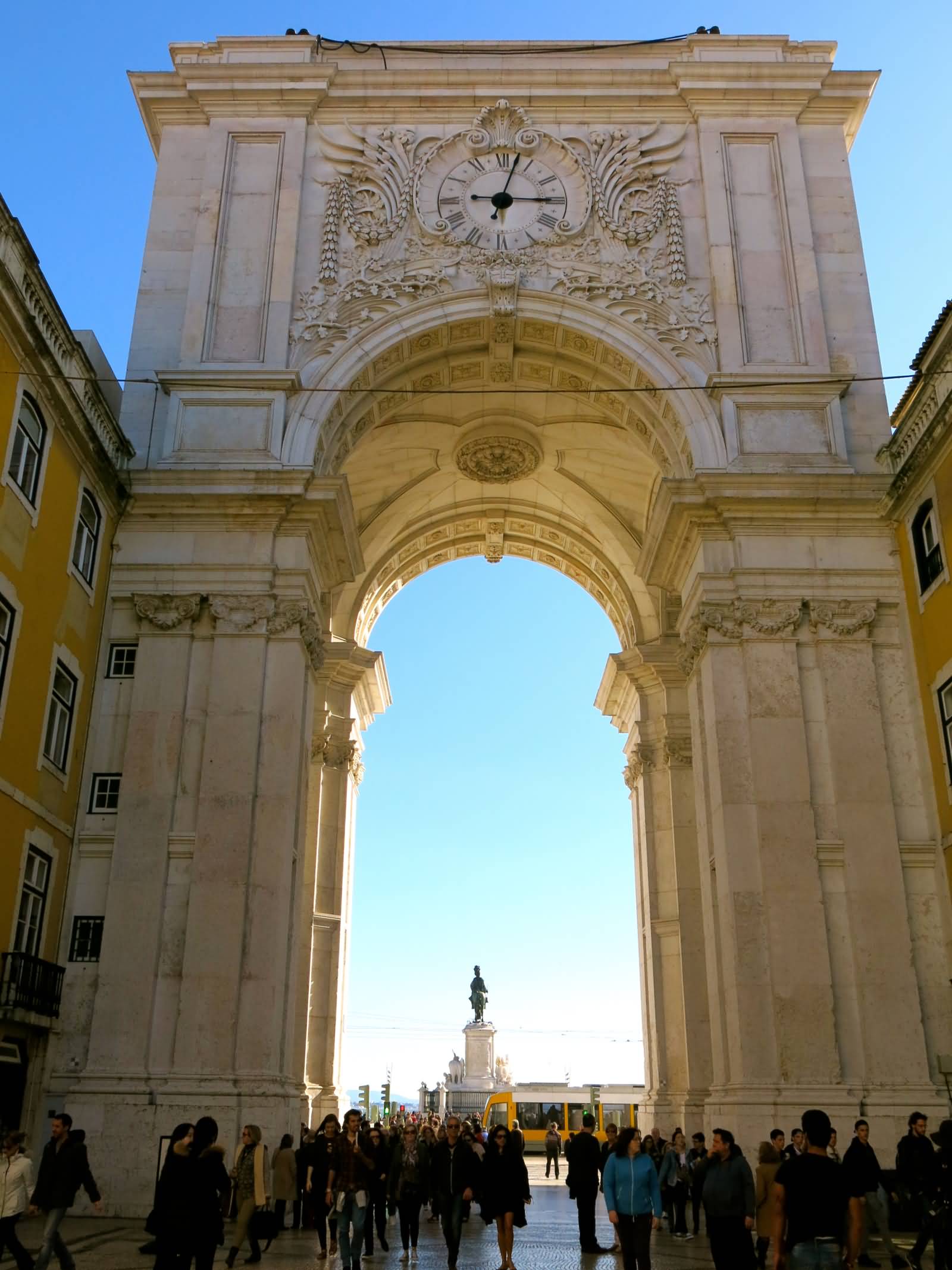 Back View Of Rua Augusta Arch