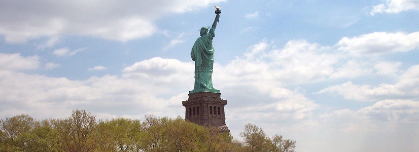 Back View Of Statue Of Liberty