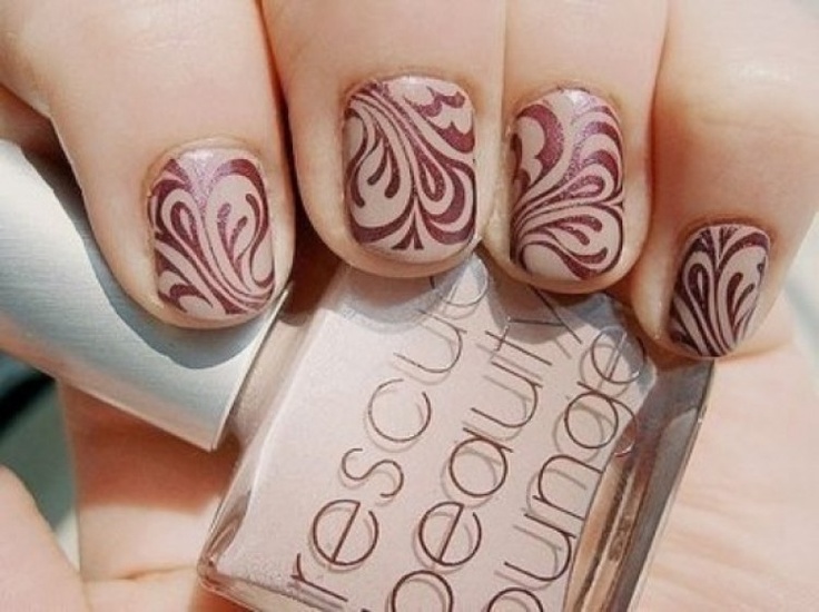 14 Cool Beige And Brown Nail Art Designs