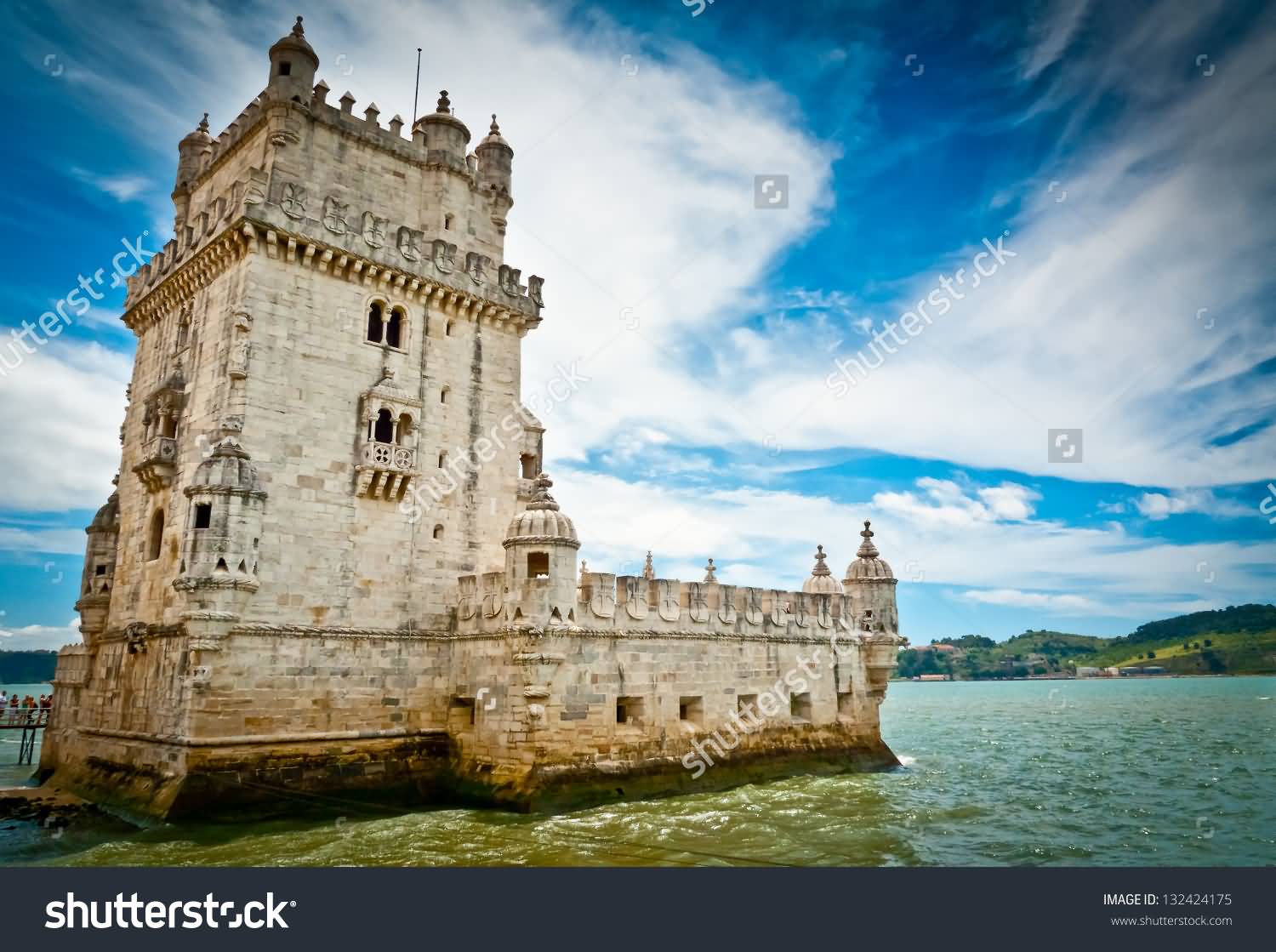 Belem Tower In Taugas River
