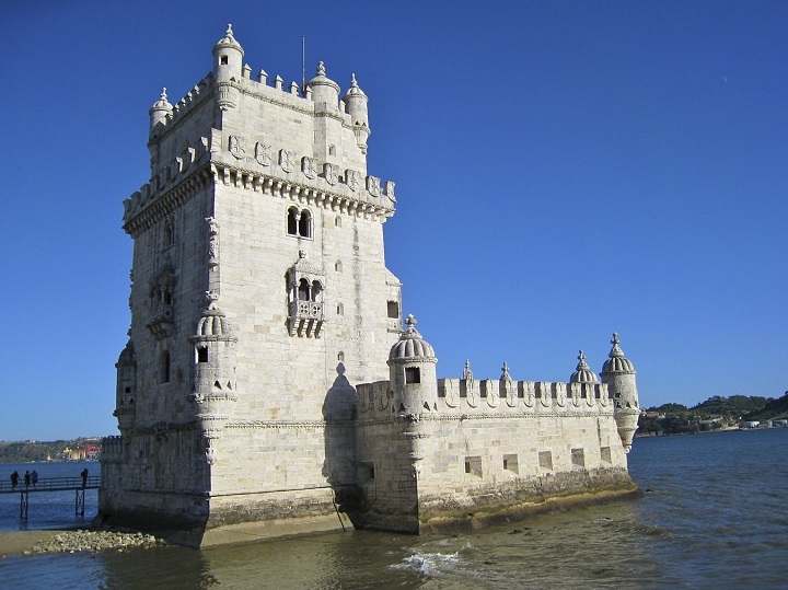 Belem Tower On The Bank Of Taugas River