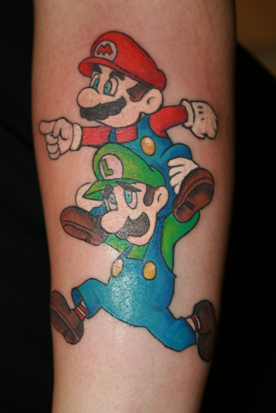 Brothers For Life Mario Tattoo