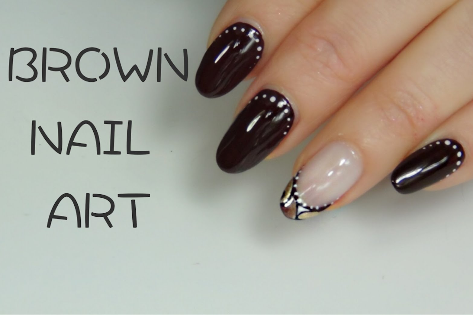 Brown Nail Art Tutorial Video