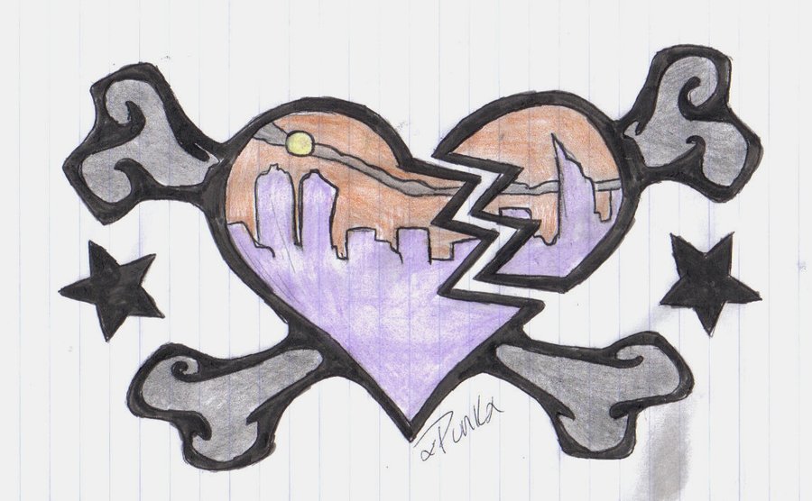 CM Punk Heart Tattoo Design By XStraightEdgexPunkx
