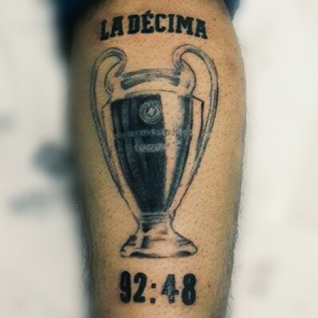 Champion Real Madrid Tattoo