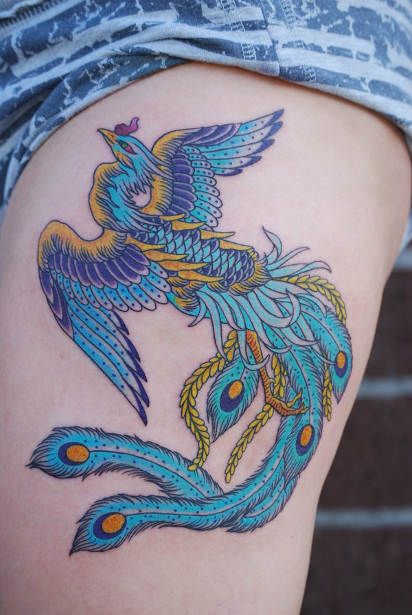 Chris Garver Phoenix Tattoo On Side Rib