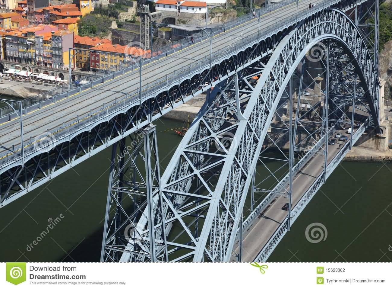 Closeup Of Dom Luis Bridge