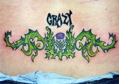 Crazy Scottish Tattoo On Waist