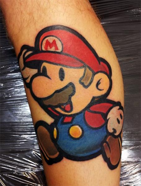 Cute Super Mario Tattoo