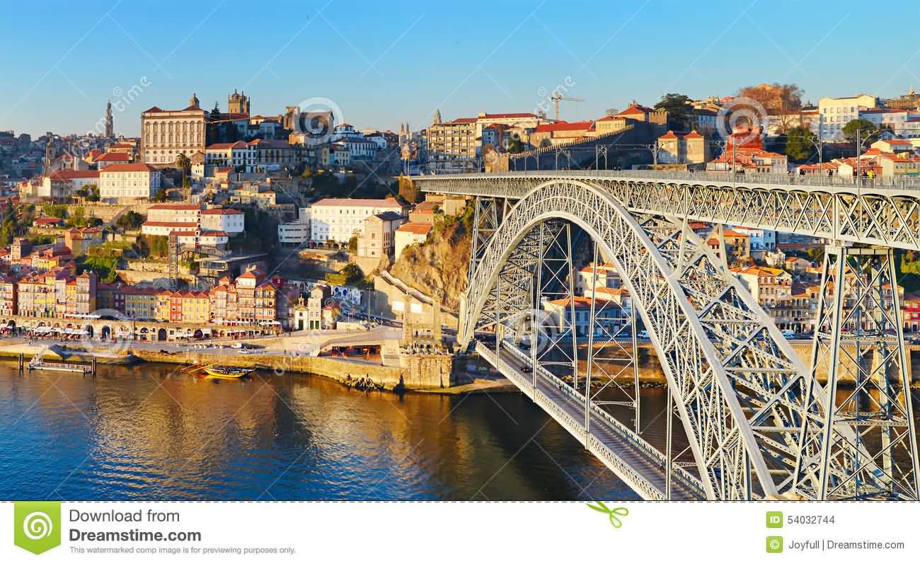 Dom Luis Bridge In Porto, Portugal