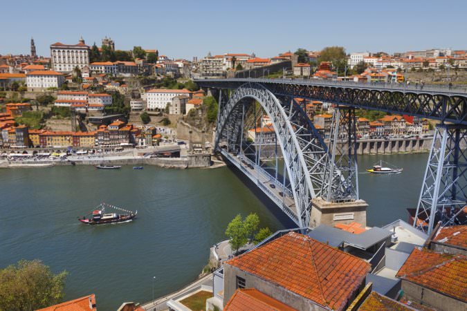 Douro River And Dom Luis Bridge Picture