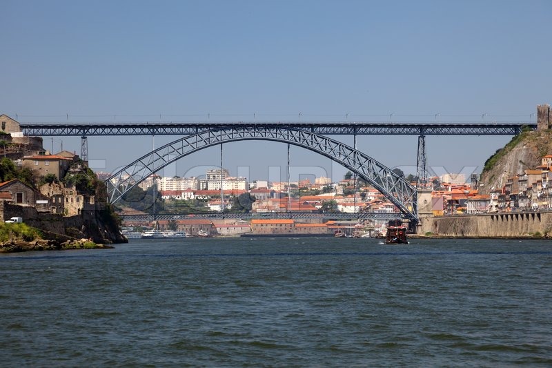 Douro River And The Dom Luis Bridge In Porto, Portugal
