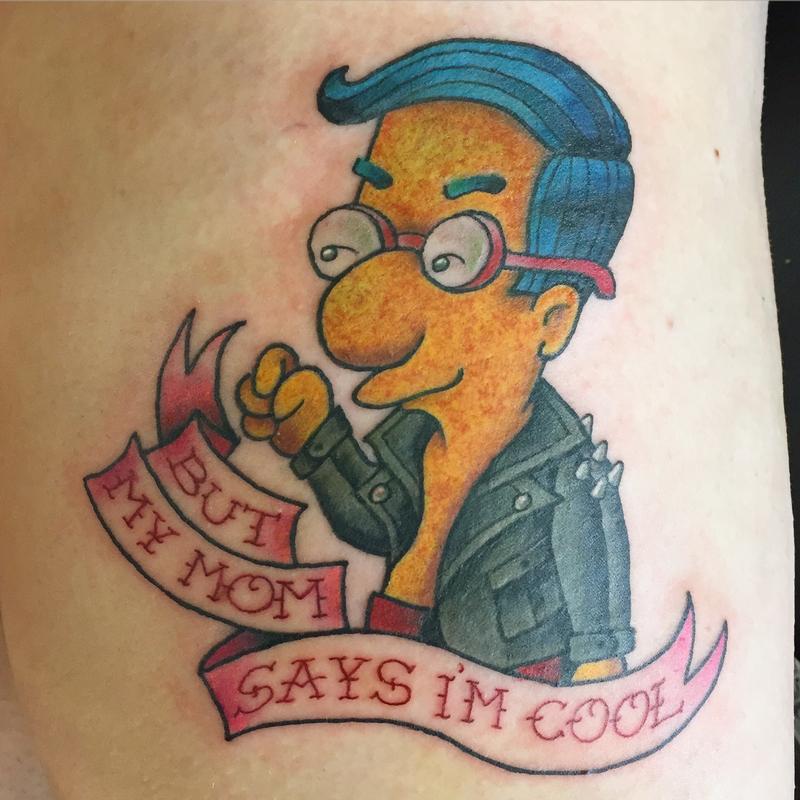 Egotist Simpsons Punk Tattoo