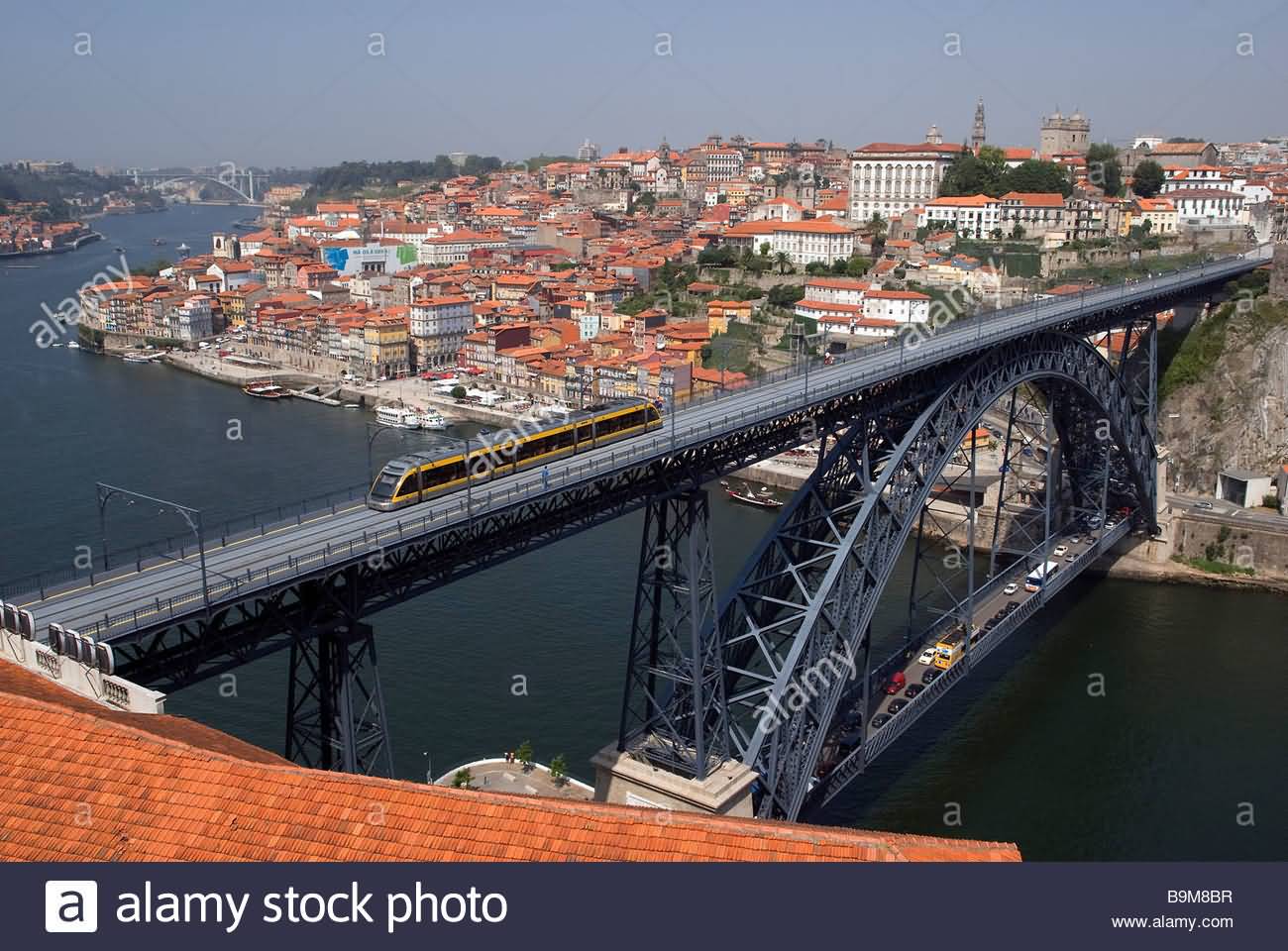 Eiffel Style Dom Luis Bridge Over The Douro River And Ribera District