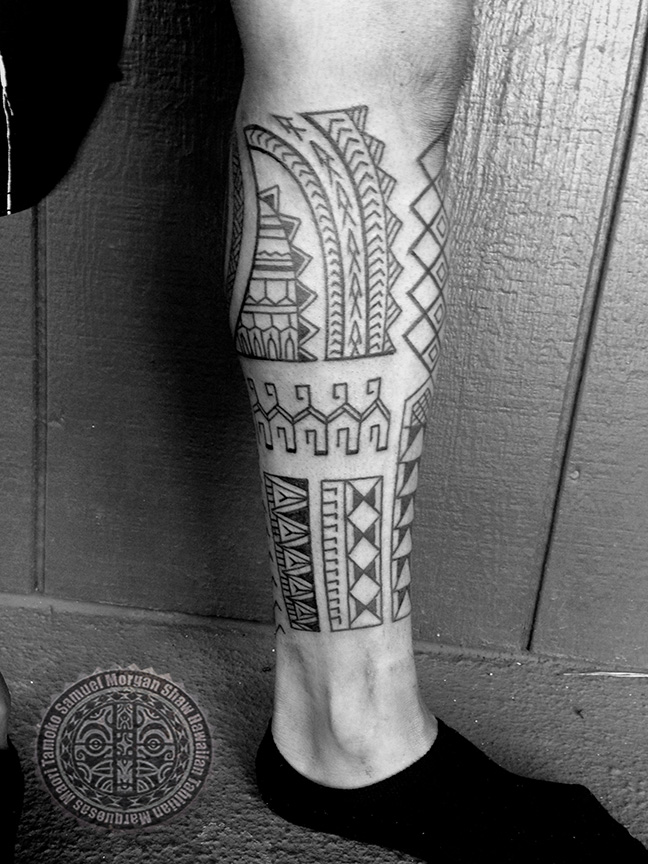 Filipino Tattoo On Leg