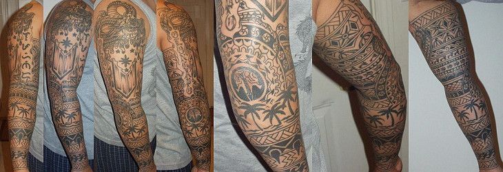 Full Sleeve Filipino Tattoo For Men
