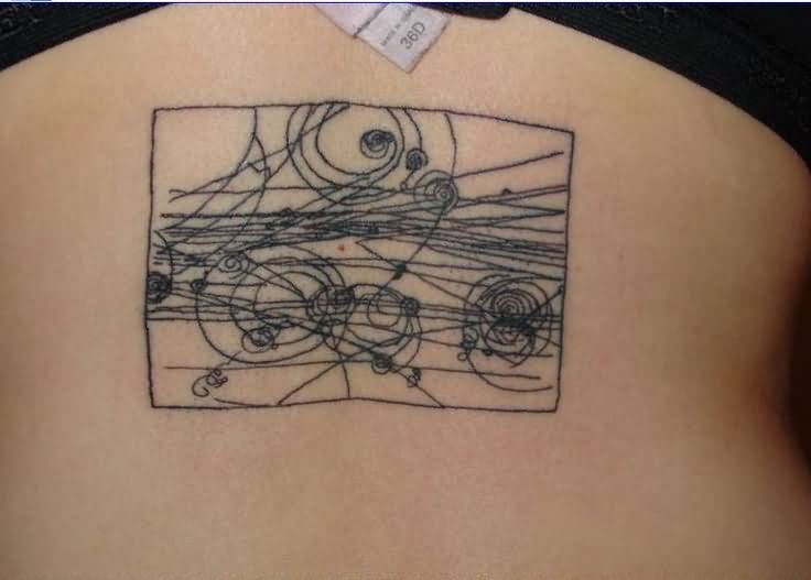 Girl Back Body Physics Tattoo