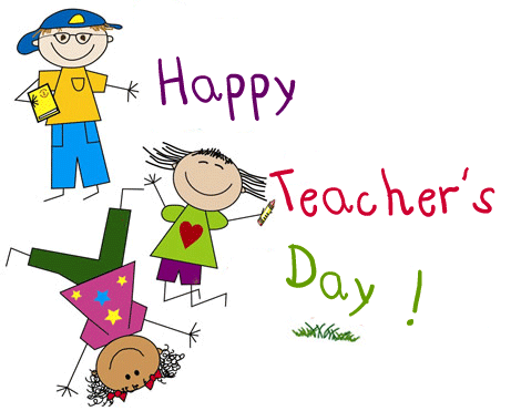 Happy Teacher's Day Kids Clipart