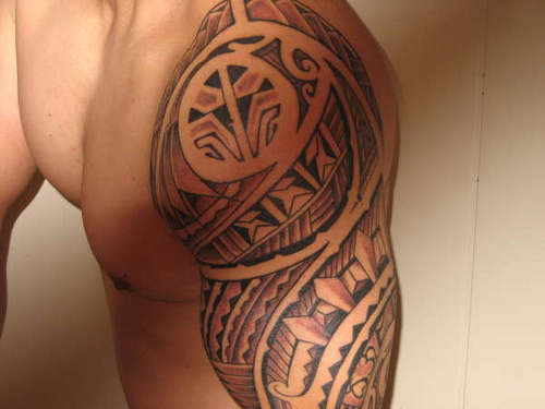 Impressive Filipino Tattoo On Left Half Sleeve