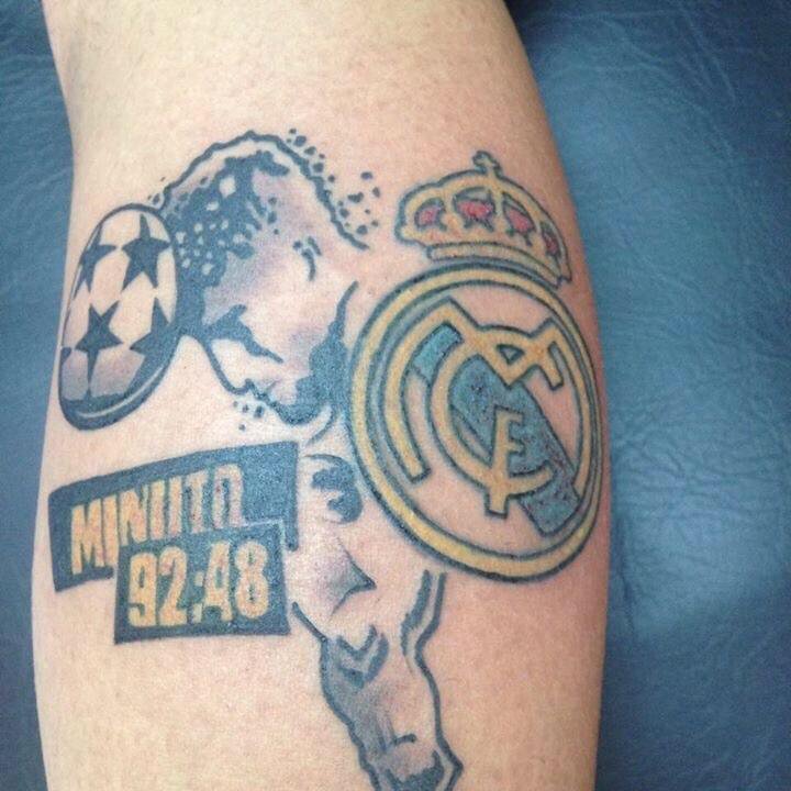 Impressive Real Madrid Theme Tattoo