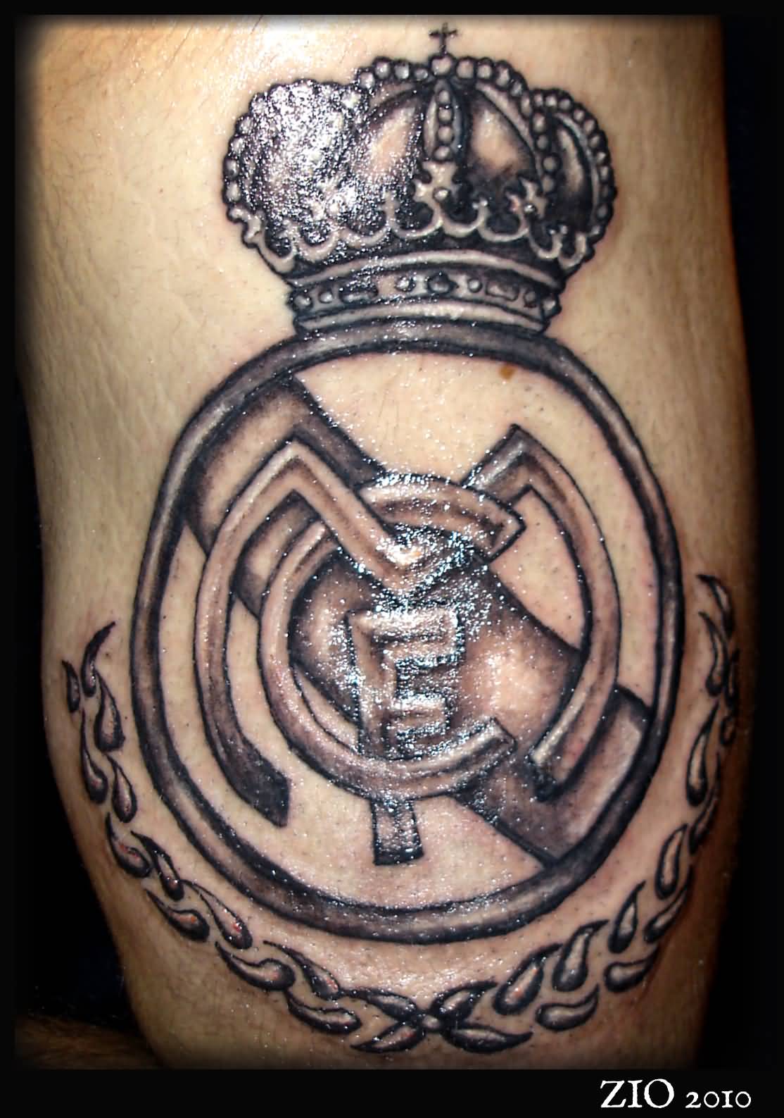 King Real Madrid Logo Tattoo