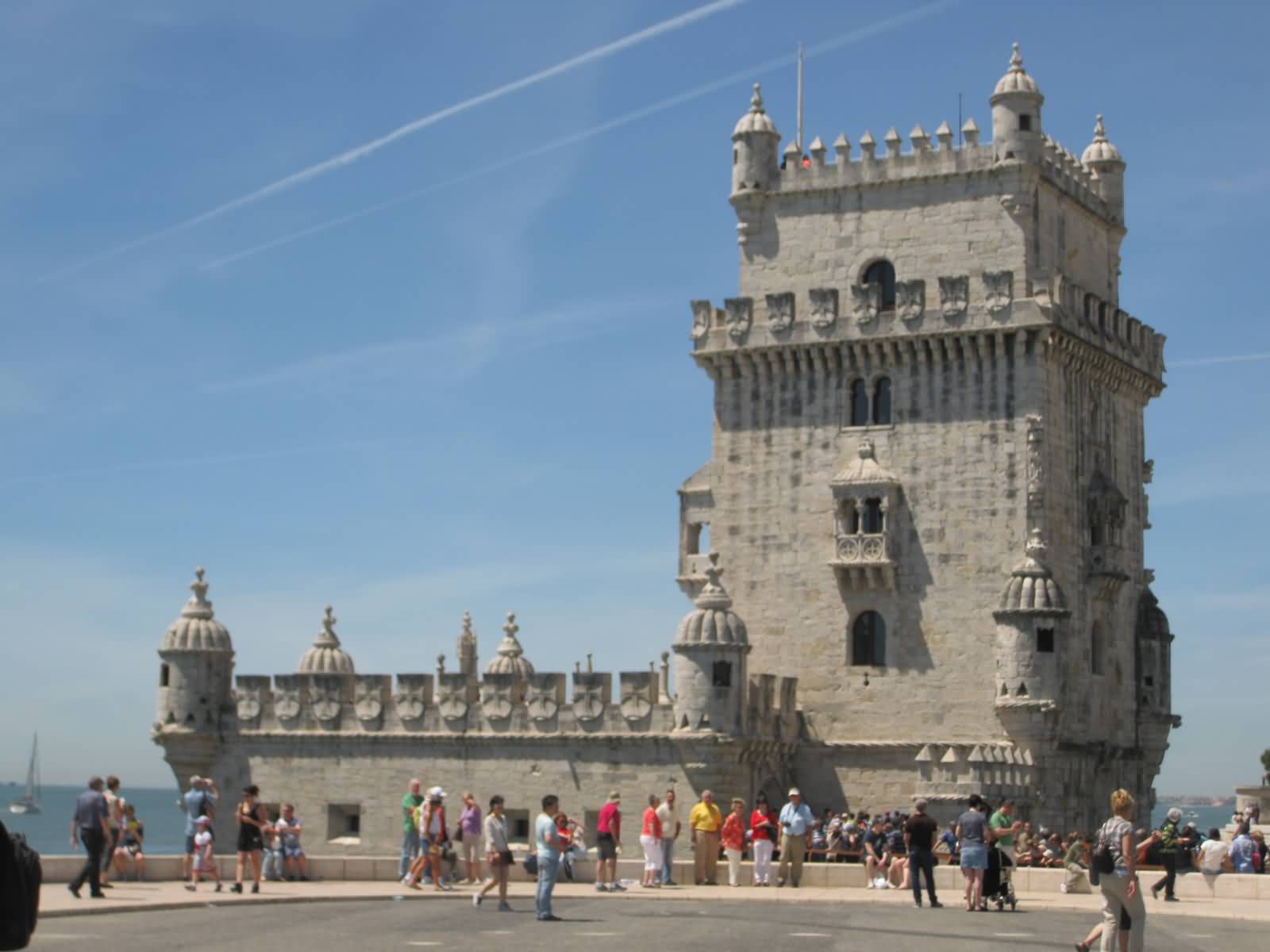 Large Number Of Tourists At Belem Tower