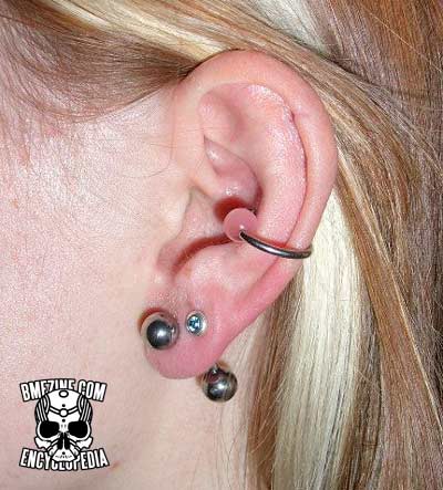 Left Ear Lobe And Outer Conch Piercing Ideas