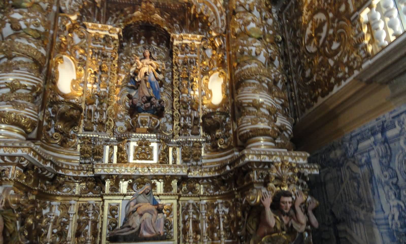 Mary And Jesus Inside Church of Sao Francisco