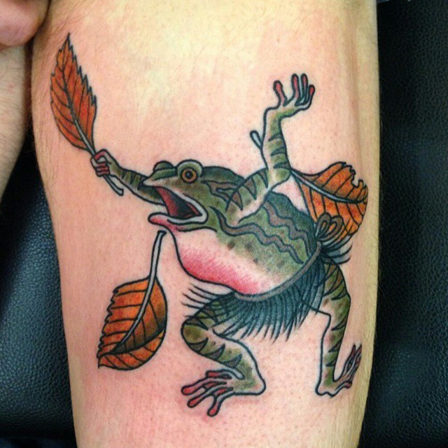 Native Frog Traditional Tattoo