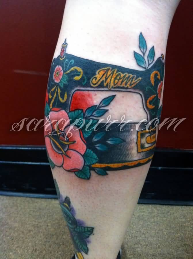 Nice Remembrance Sewing Machine Tattoo For Mom