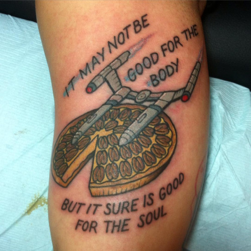 Pizza Delivery Star Trek Enterprise Tattoo By Kimmie
