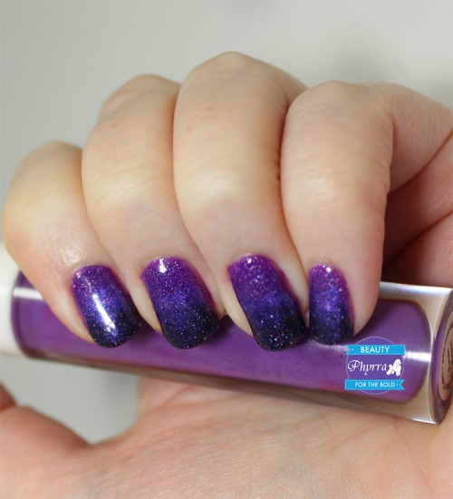 Purple Gradient Nail Art