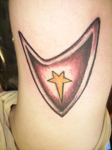 Red Star Trek Logo Tattoo