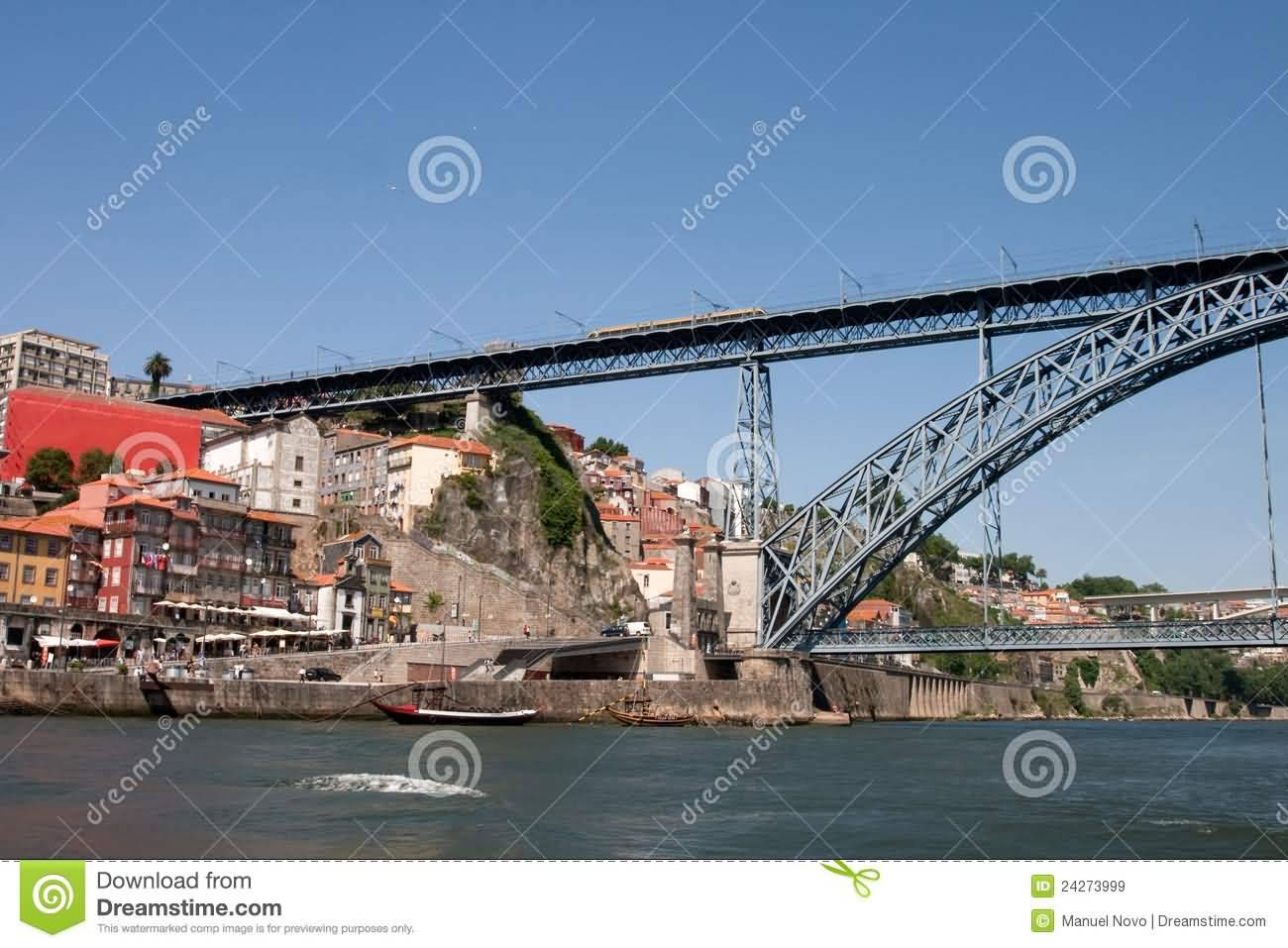Ribeira Of Porto And Dom Luis Bridge