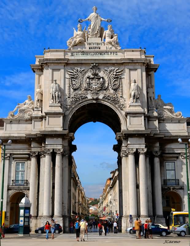Rua Augusta Arch In Lisboa, Portugal