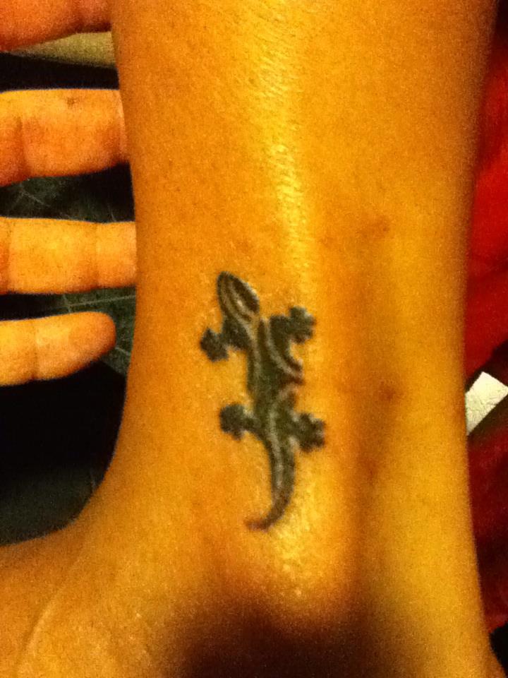 Salamander Tattoo On Ankle By Iamthedragon