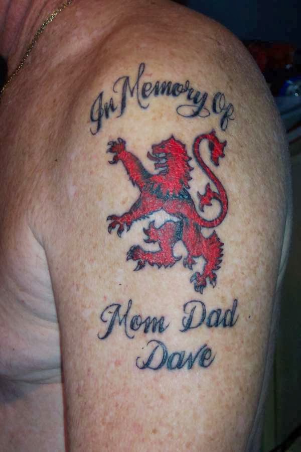 Scottish Memorial Tattoo For Parents