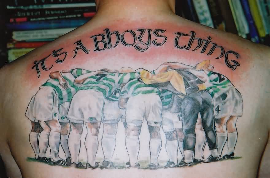 Scottish Players Planning Tattoo On Upper Back