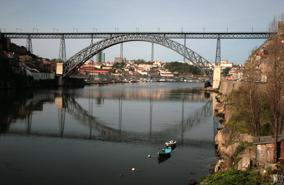 Side View Of Dom Luis Bridge