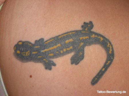 Simple Fire Salamander Tattoo