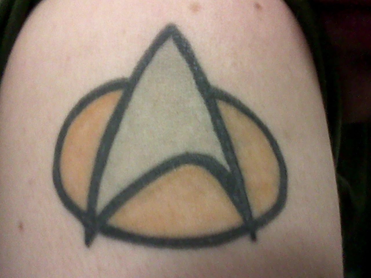 Simple Star Trek Logo Tattoo
