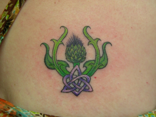 Small Celtic Scottish Flower Tattoo