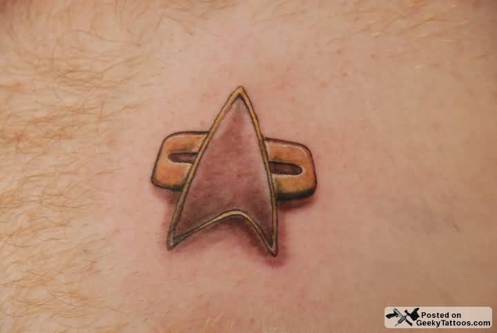 Small Star Trek Insignia Tattoo