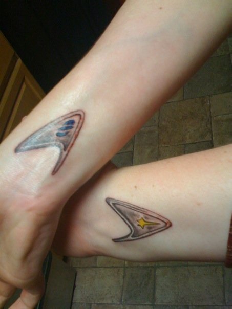 Star Trek Tattoo For Couples