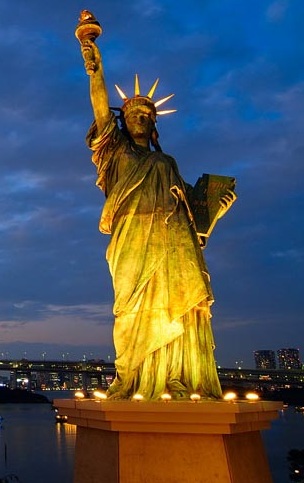 Statue Of Liberty During Night
